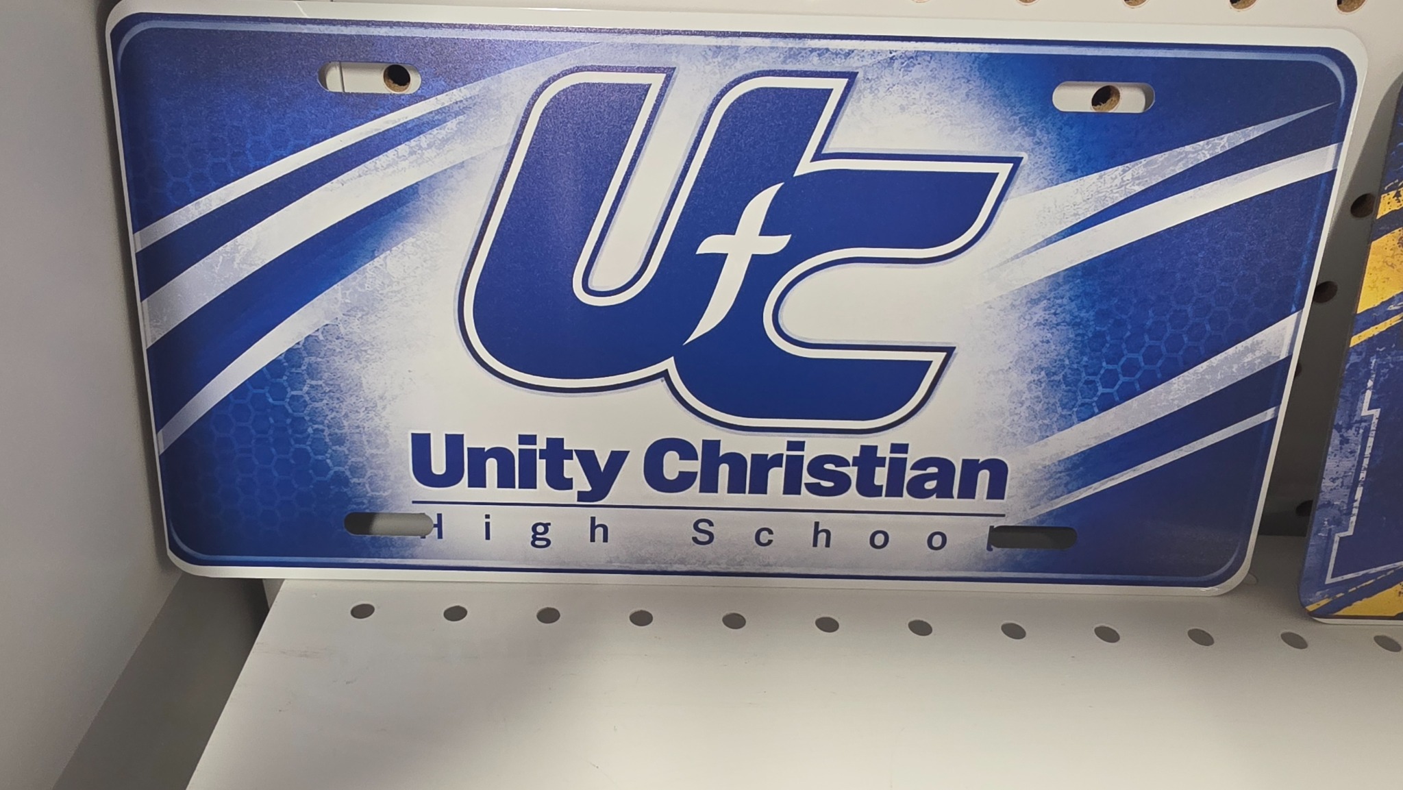 Unity Christian License Plate